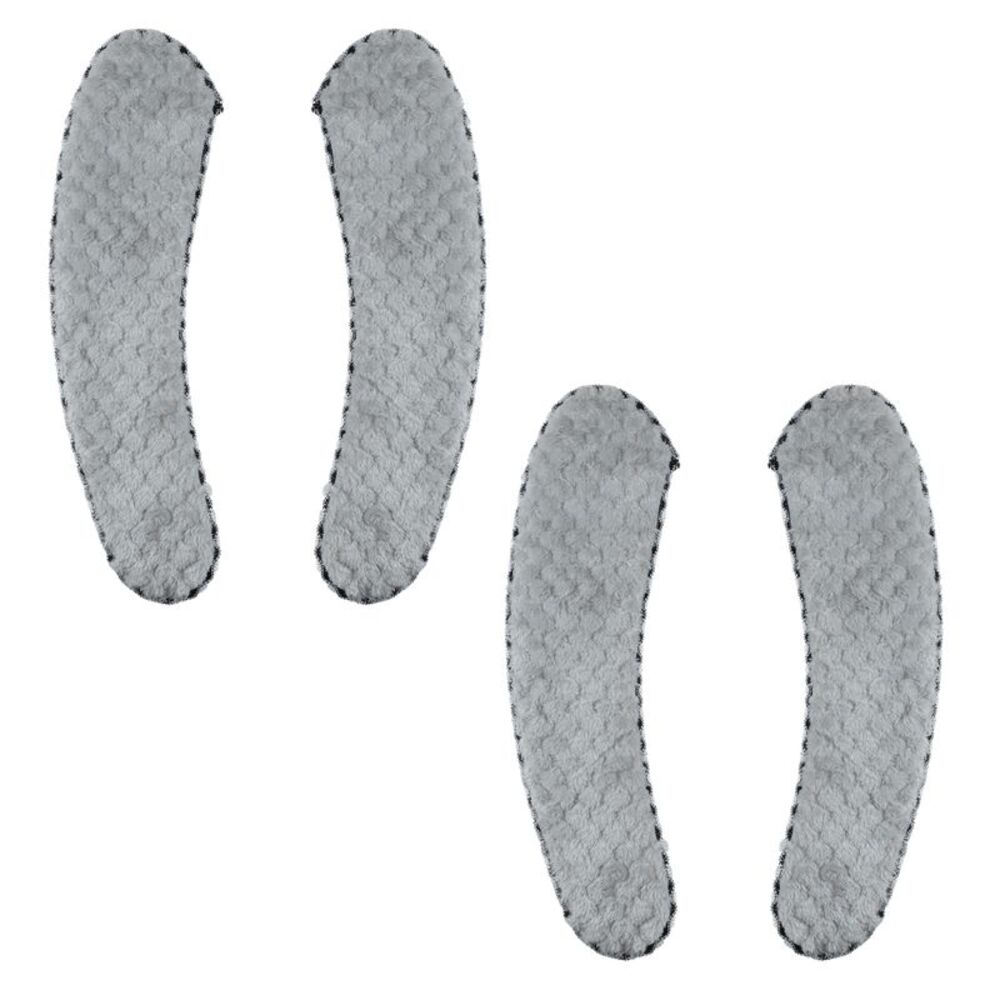 2 Pair Bathroom Warm Toilet Seat Cushion Washable Reusable Gray